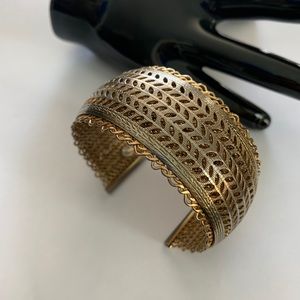 Vintage Bangle Cuff Jewel By Julio Mesh 1960s
